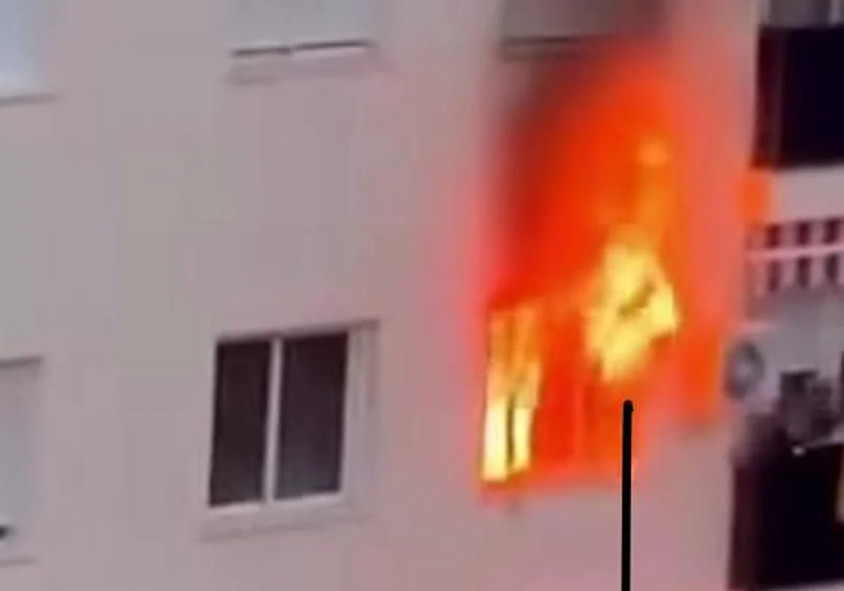 Susto a primera hora por un aparatoso incendio en una casa de Marbella con dos hospitalizados