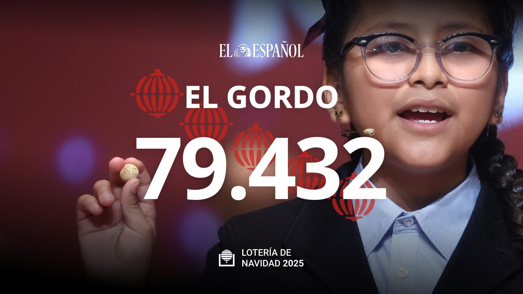 Lotería Navidad 2025 | Dónde ha caído el Gordo, números premiados y comprobar resultados, en directo