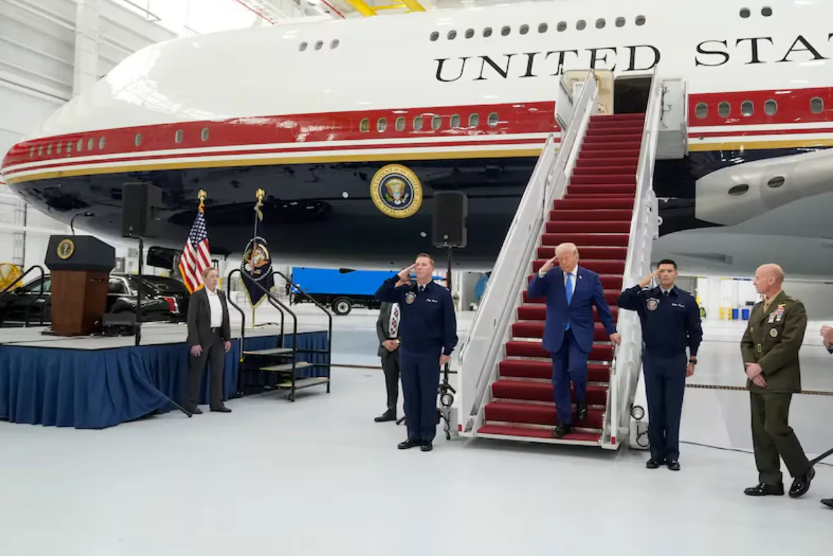 Así es el nuevo Air Force One: un Boeing de lujo con los colores de la bandera estadounidense
