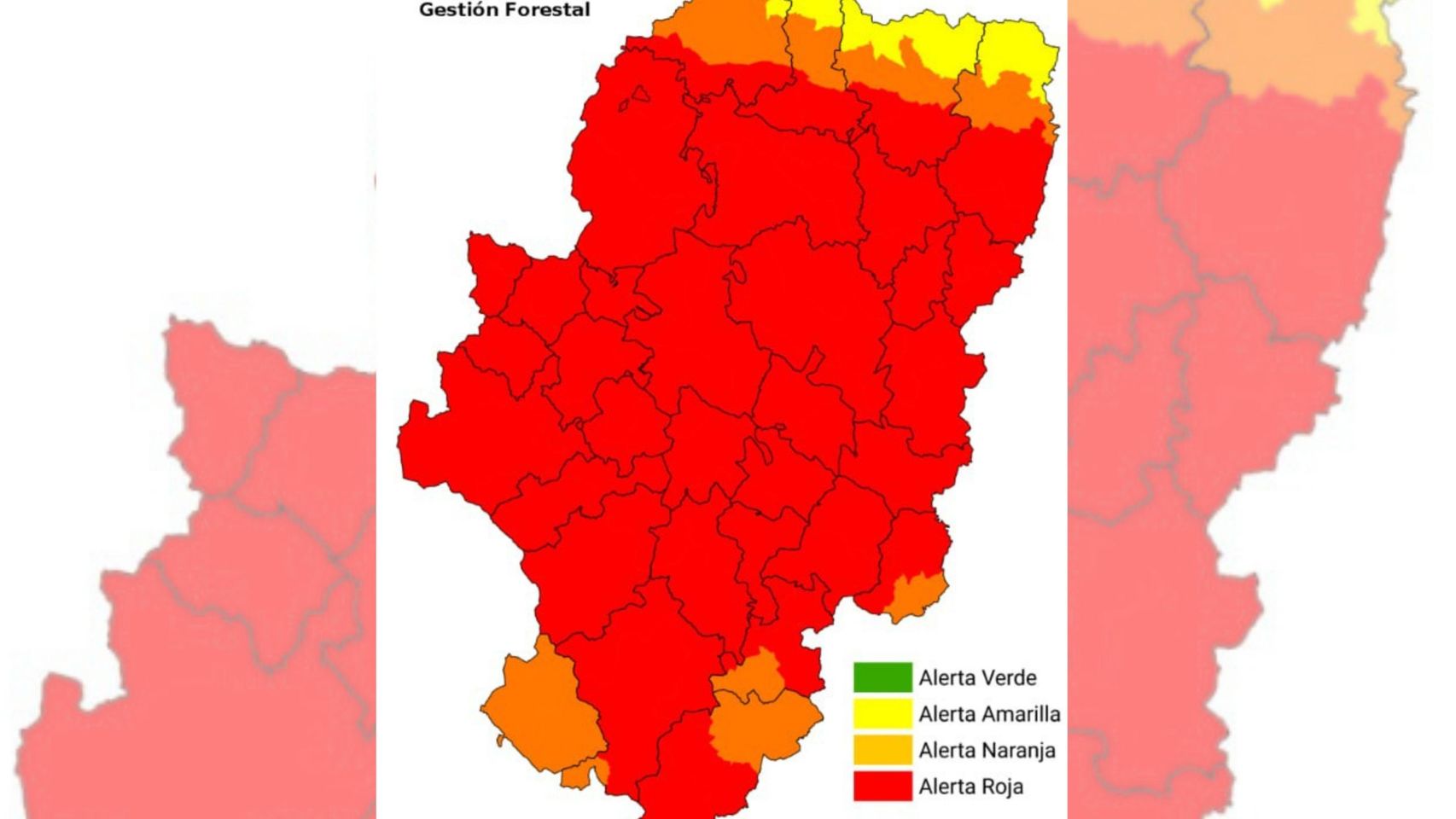 Alerta roja por riesgo de incendios forestales en Aragón: la ola de calor disparará las máximas hasta 43 grados