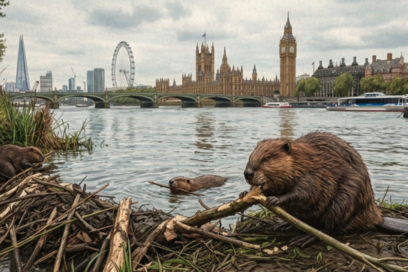 Desde los años 70, cada vez que llueve fuerte el oeste de Londres se inunda sin que nadie pudiera hacer nada. Hasta que, en 2023, aparecieron los castores