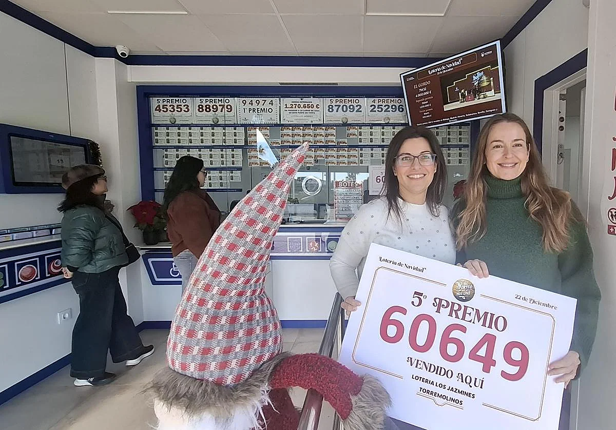 Dos quintos premios en la plaza del Lido de Torremolinos