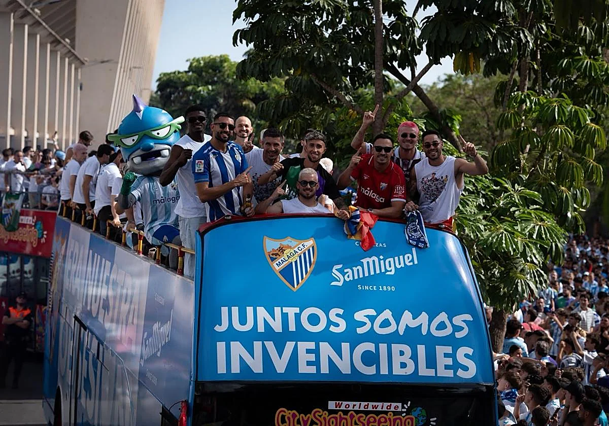 WATCH LIVE: Malaga CF's open-top bus celebration tour gets under way