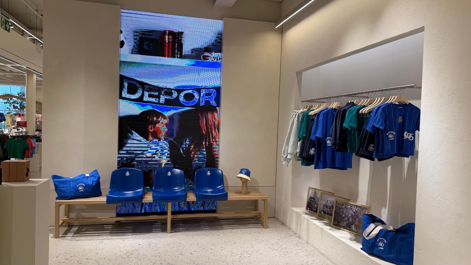 Zara se suma a la fiebre por el Dépor en A Coruña y lanza una colección de ropa para niños con el nuevo escudo