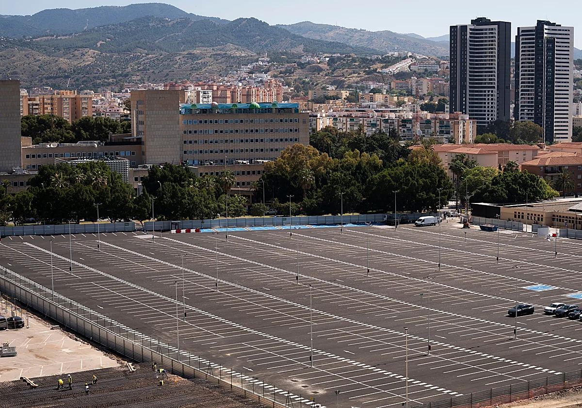 Las obras del futuro parking del tercer hospital de Málaga se encuentran ya en fase de cimentación