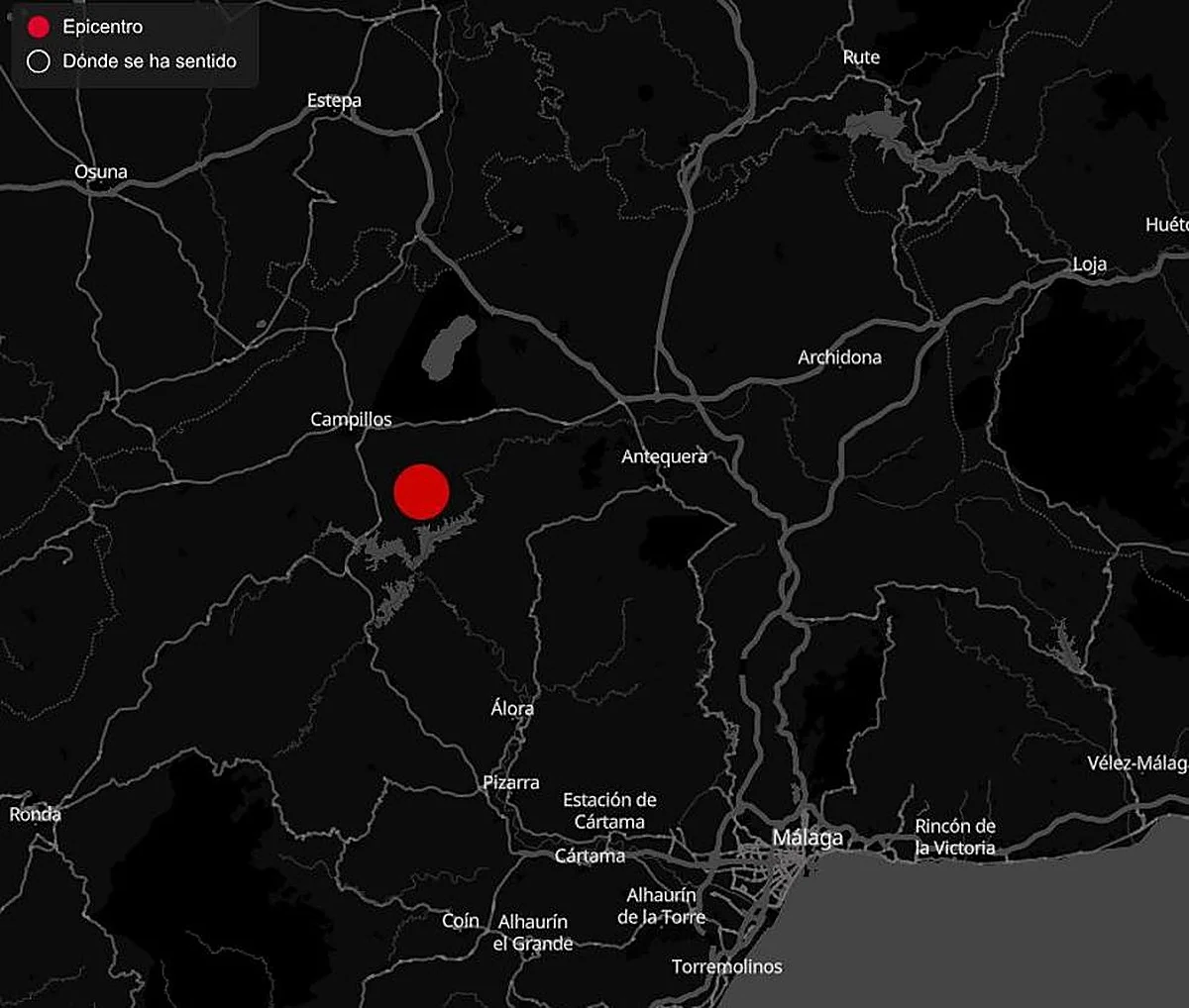Registrados seis terremotos en Málaga este sábado
