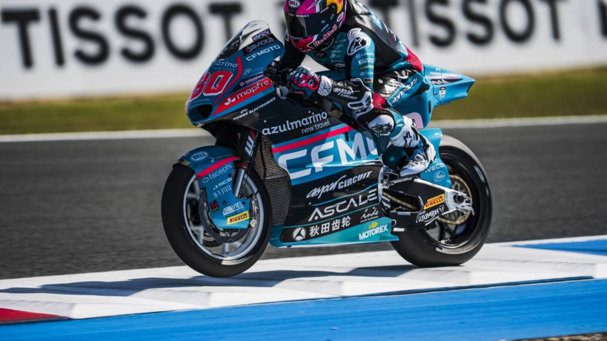 David Alonso repite en la pole de Moto2 y Guevara, delante de Manu González