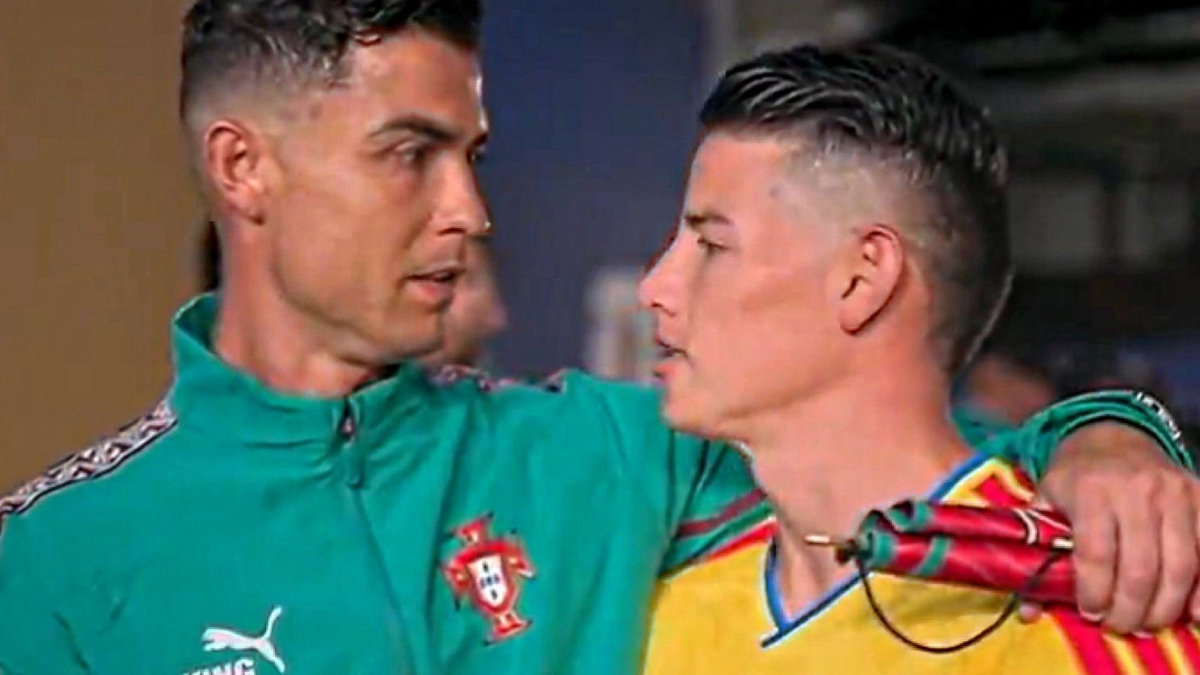 James explica su abrazo con Cristiano Ronaldo: "Yo siempre estaba en su casa..."