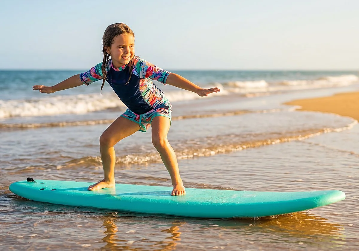 Las mejores tablas de surf para niños para aprender a coger olas en la playa