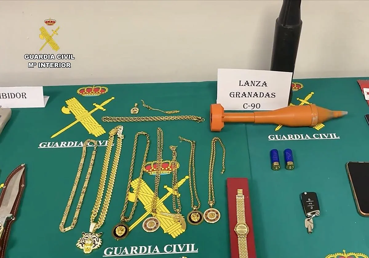 Desarticulada en Toledo y Madrid una banda que asaltaba vehículos y contaba con un lanzagranadas