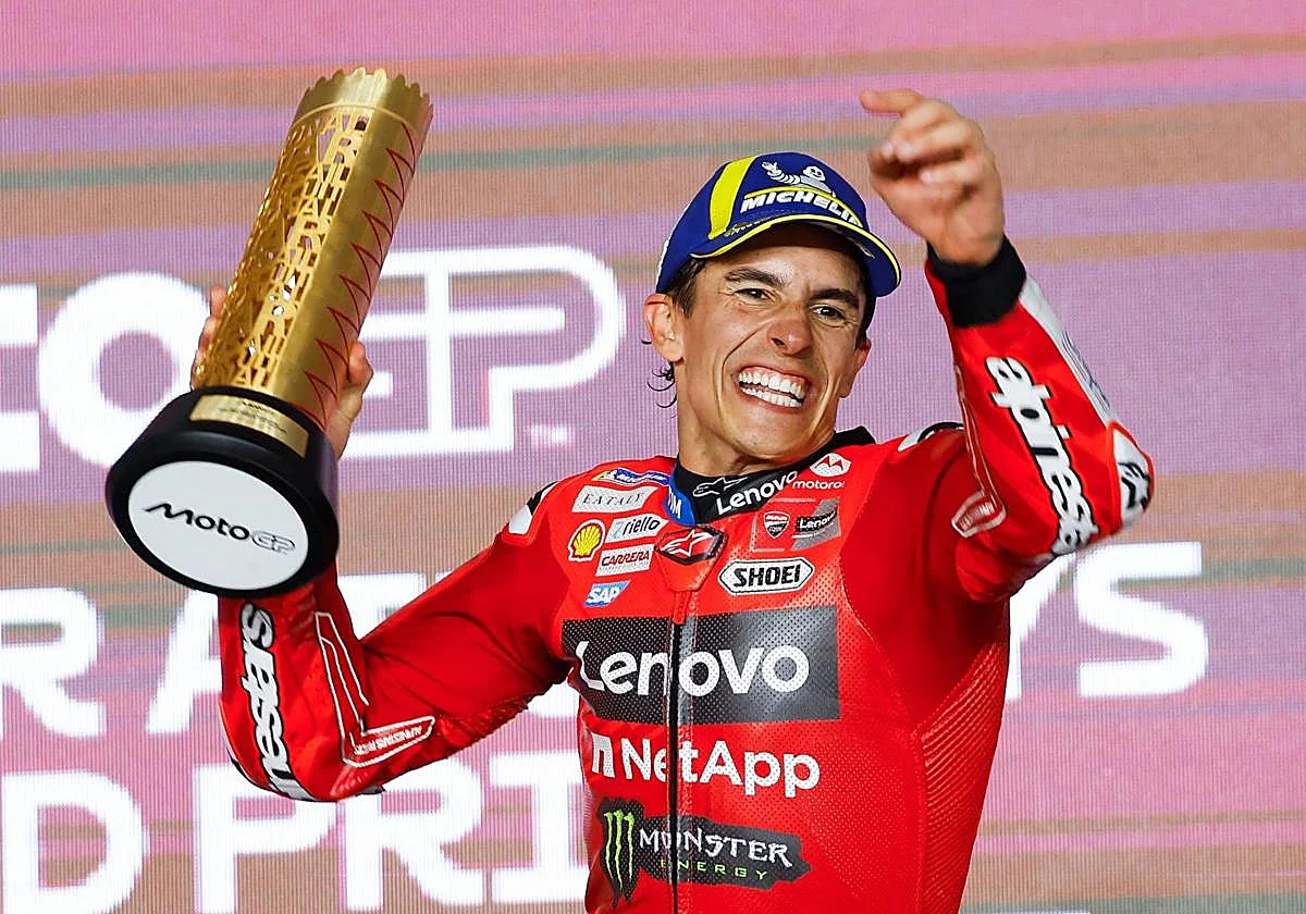 En la mesa de Marc Márquez