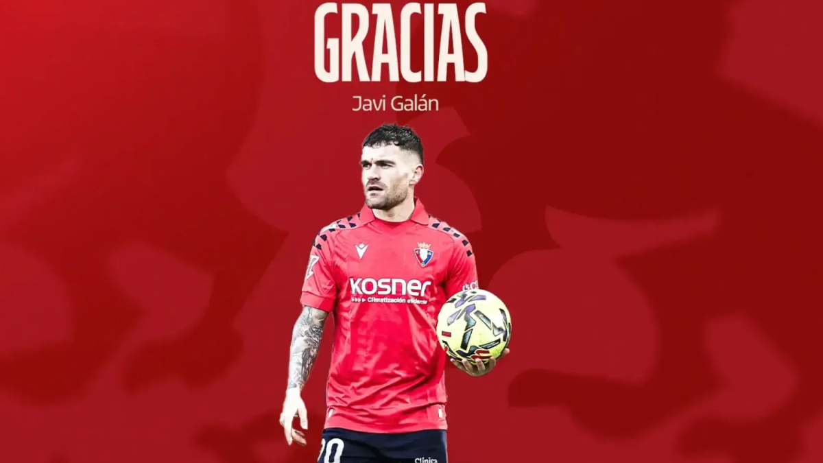 Javi Galán no continuará en Osasuna
