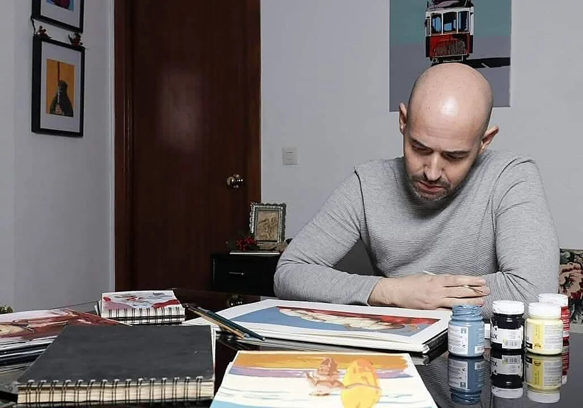 El pintor utrerano Jesús Medina Cózar realizará el cartel del Rosario de las Glorias de Málaga