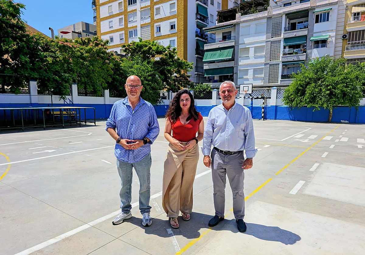 Arrancan las obras de la nueva estructura de sombra del colegio Blas Infante de Torre del Mar