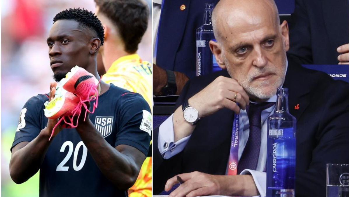 Javier Tebas, sobre la retirada de la roja a Balogun: "No es una anécdota ni un error aislado"