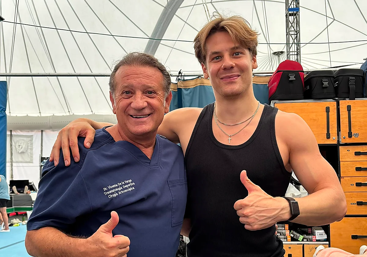 Vicente de la Varga vuelve a ser el médico del Circo del Sol durante su estancia en Málaga
