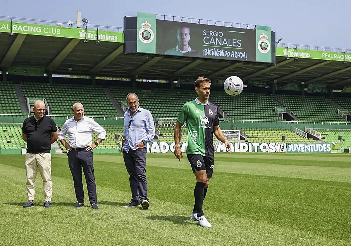 Sergio Canales ya ejerce como racinguista