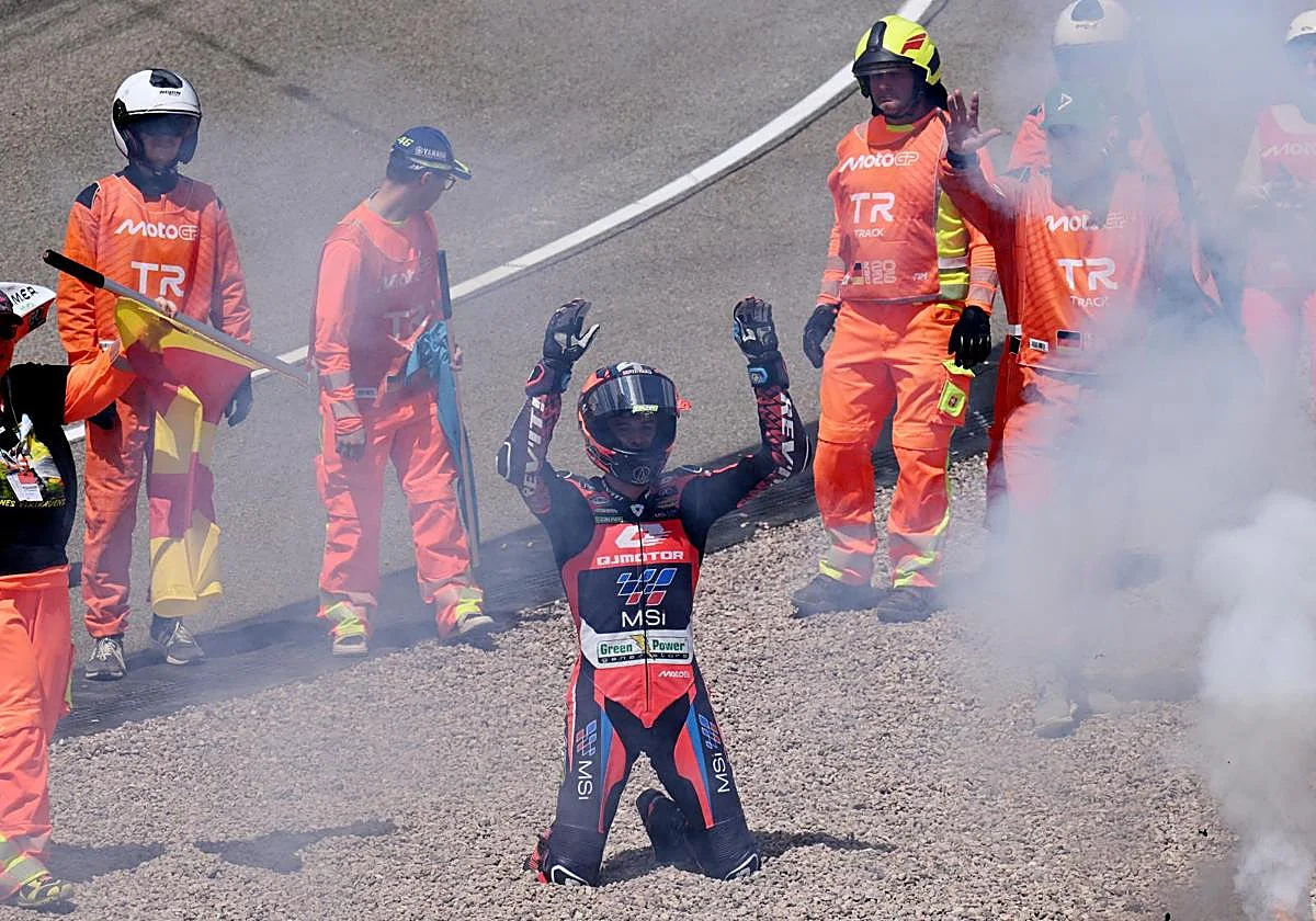 Iván Ortola encabeza el triplete español en Moto2