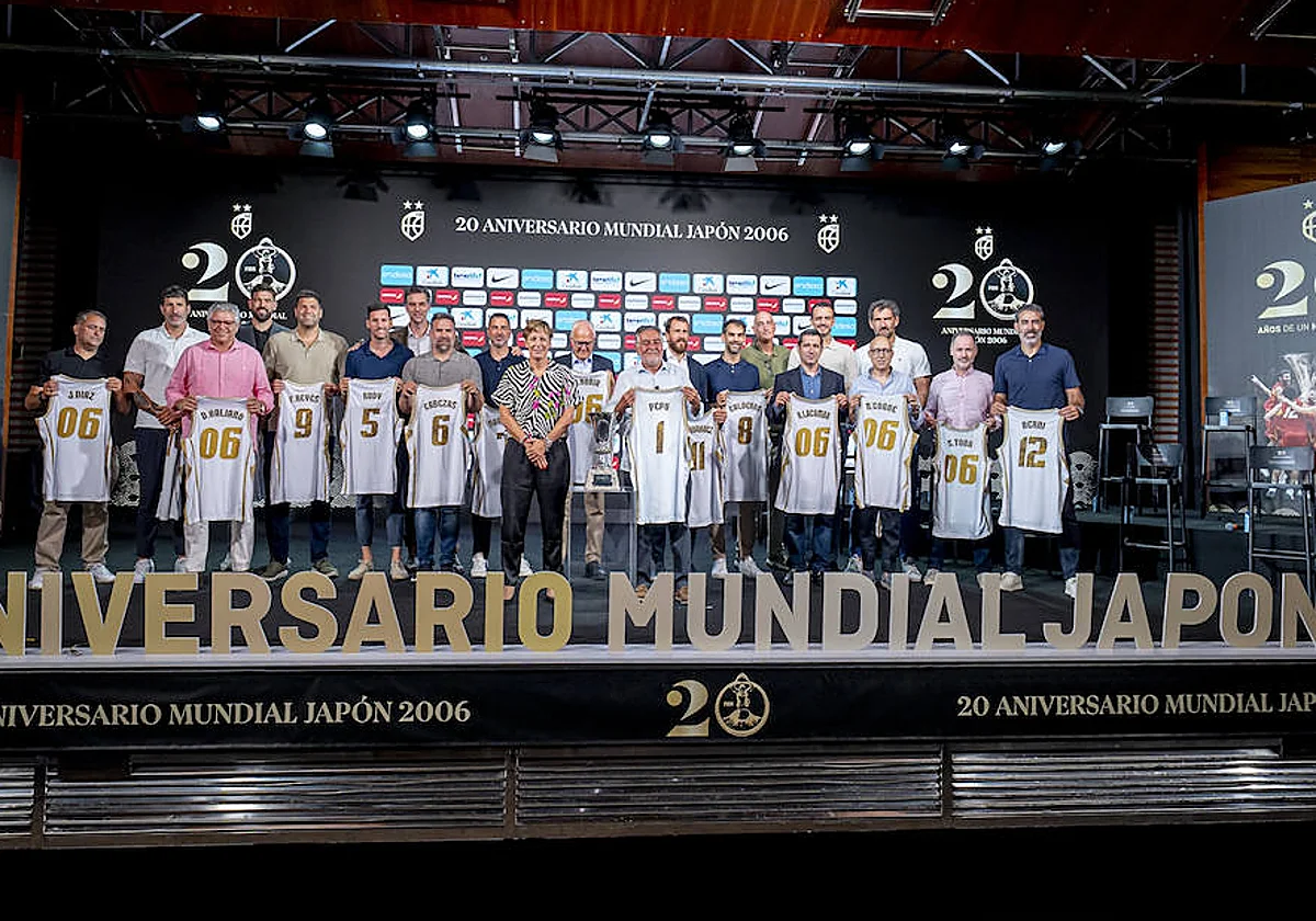 Berni, Cabezas, Manolo Rubia y Fernando Lacomba, en el vigésimo aniversario del título Mundial en Saitama