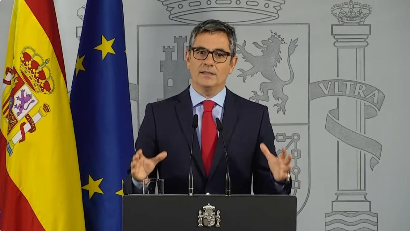 Bolaños celebra la sentencia del TJUE y afirma que "el horizonte queda despejado" para la vuelta de Puigdemont a España