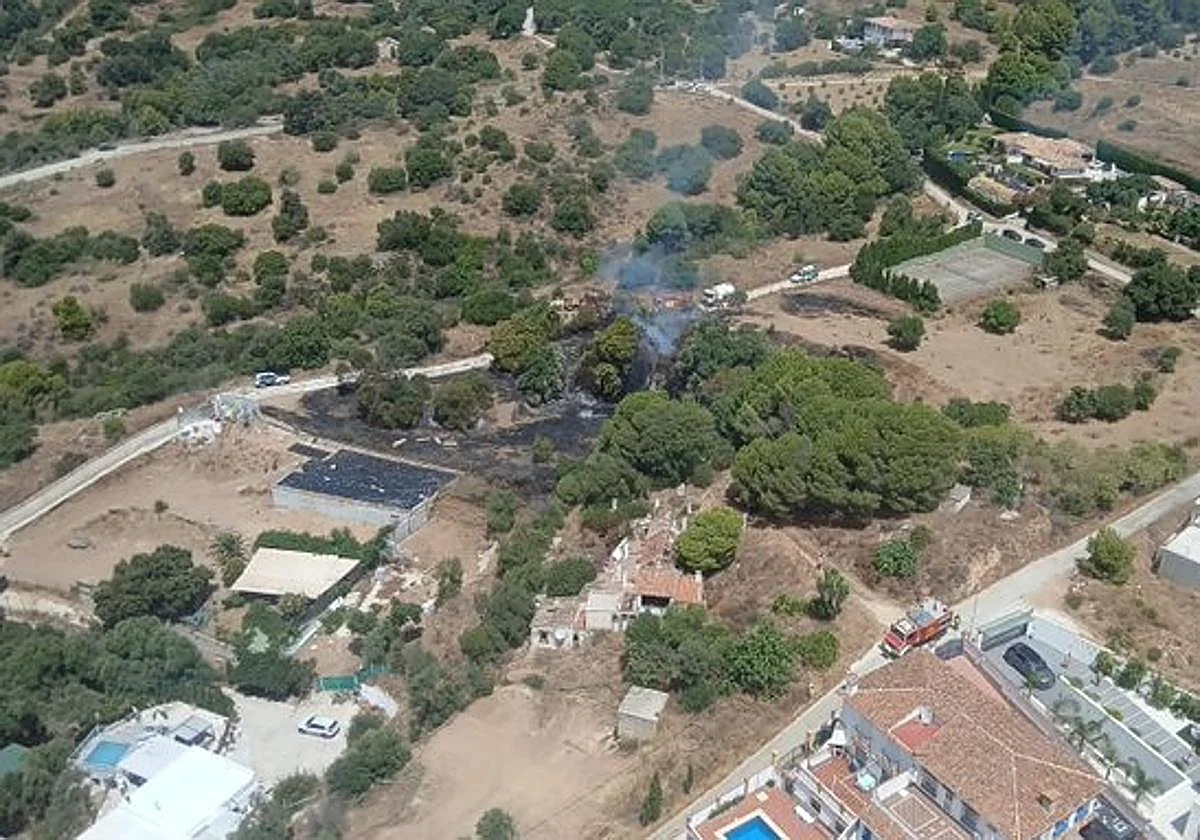 Controlado un incendio forestal en Mijas declarado esta mañana
