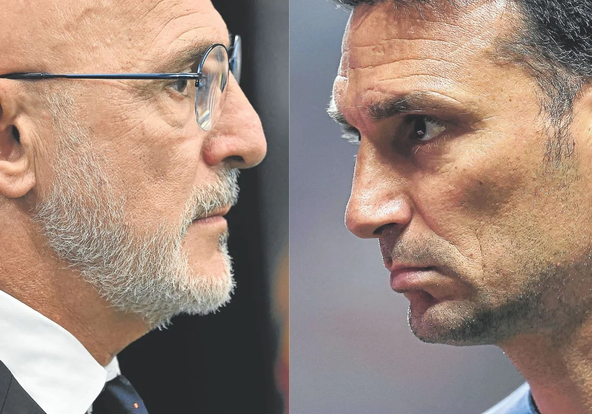 De la Fuente contra Scaloni: la final del maestro y el discípulo