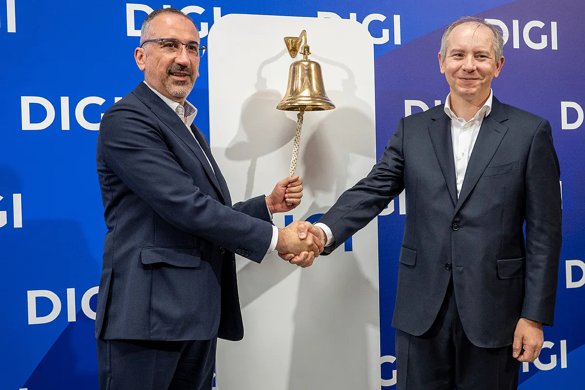 Digi: montaña rusa en su estreno en Bolsa