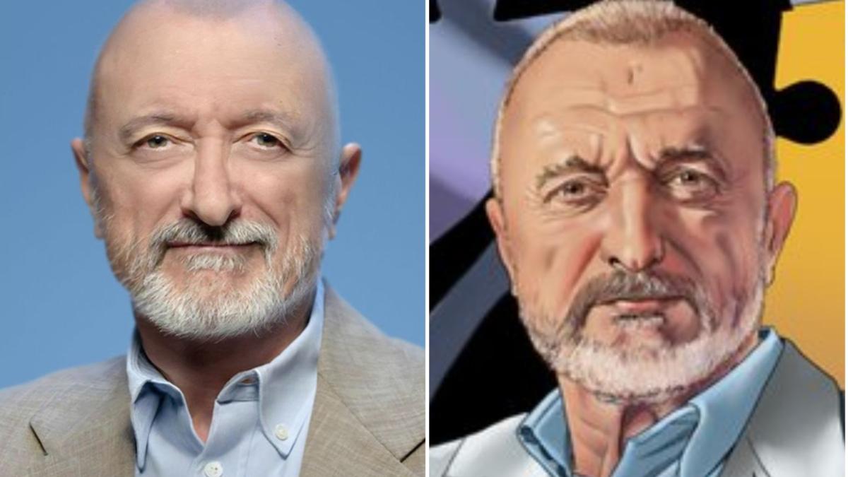Arturo Pérez-Reverte reconvertido en cómic y su reacción que no se hace esperar