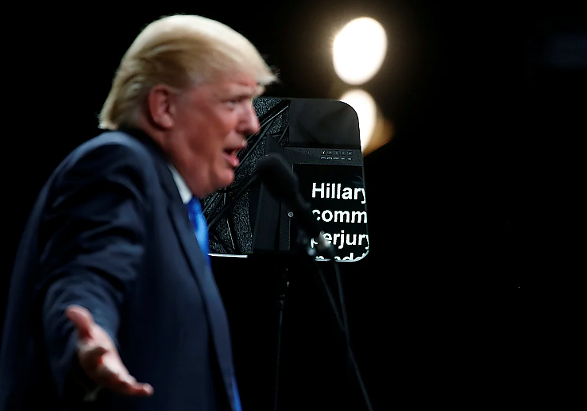 El operador del teleprónter de la Casa Blanca ganó más de 100.000 dólares apostando a los discursos de Trump