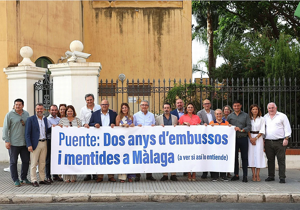 Los alcaldes del PP de Málaga recurren al catalán para exigir a Óscar Puente soluciones a la movilidad