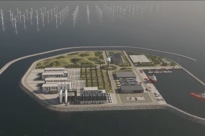 Dinamarca está preparando una colosal isla artificial donde quiere enchufarse media Europa para recibir energía