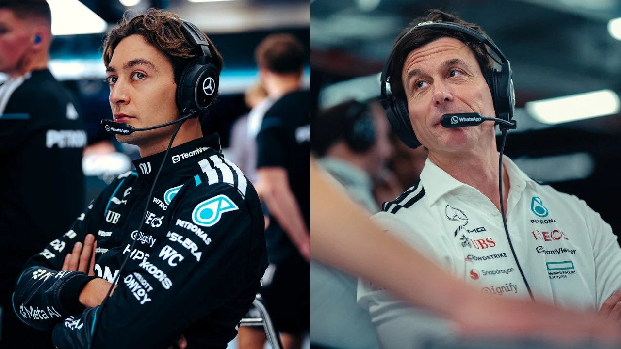 Russell habla de «un problema grave» en su Mercedes, pero Wolff da una versión distinta sobre su déficit frente a Antonelli