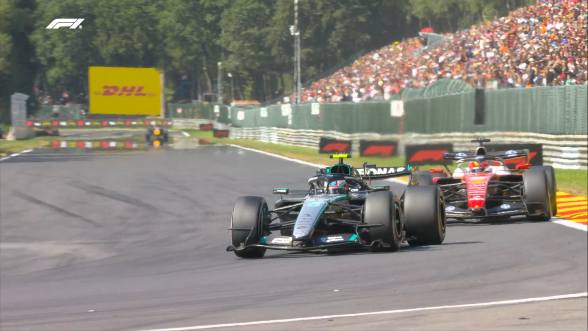 Antonelli se merienda a Leclerc y Hamilton le barre a su gran rival en Spa
