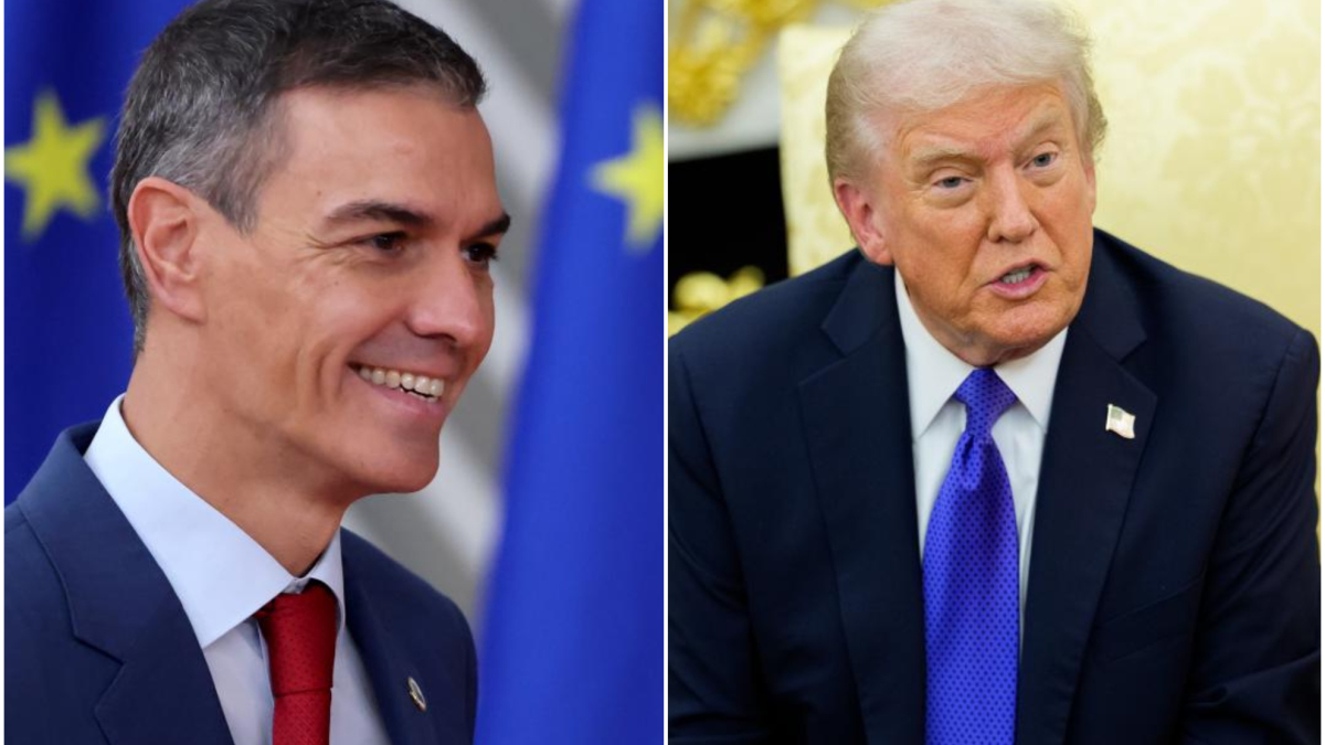 La imagen más comentada de la final: el saludo entre Pedro Sánchez y Trump tras meses de amenazas