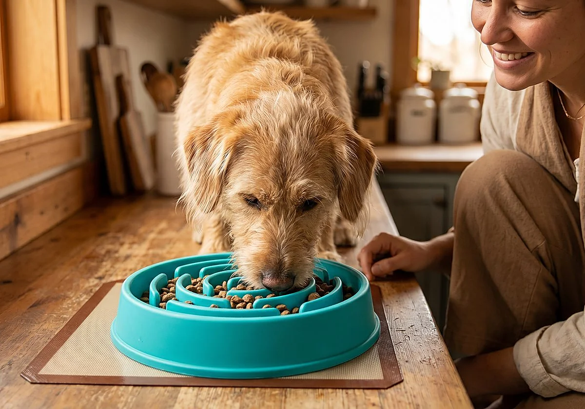 Si tu perro come muy rápido, no te pierdas estos comederos antivoracidad