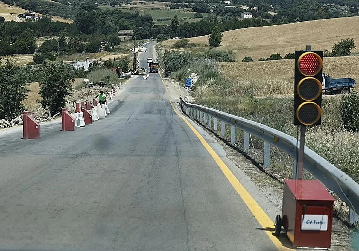 La carretera entre Benaoján y Ronda cierra cinco días por obras