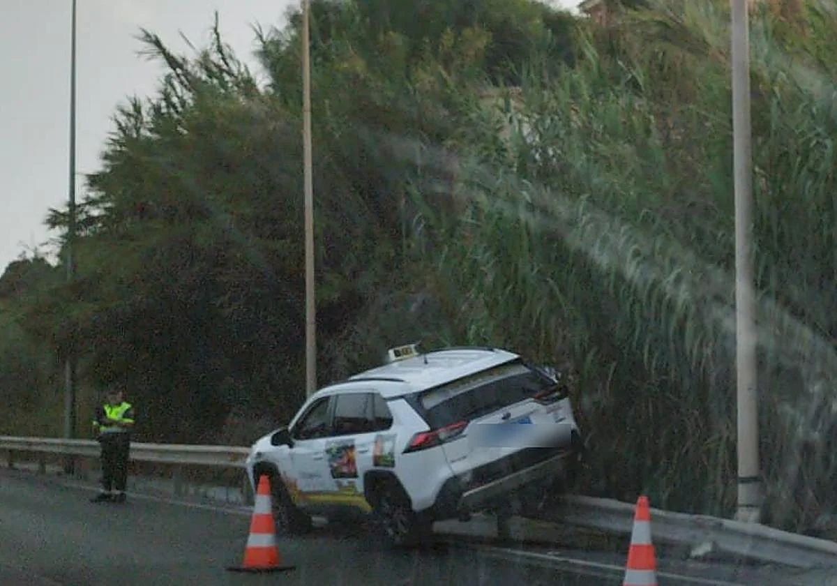 Un accidente en la A-7 a su paso por Mijas Costa provoca varios kilómetros de retenciones