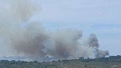 Estabilizado un incendio en As Pontes (A Coruña) que quema una hectárea