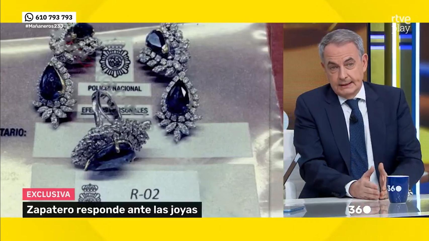 Última hora política, en directo | Zapatero en TVE: "Las joyas no tenían ni uso ni destino ni afán patrimonial. Estaban ahí y ya está"
