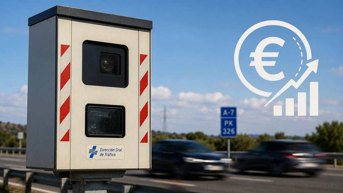 El radar más 'multón' de España puso 90.000 sanciones: estos son los otros 49 con los que más recauda la DGT