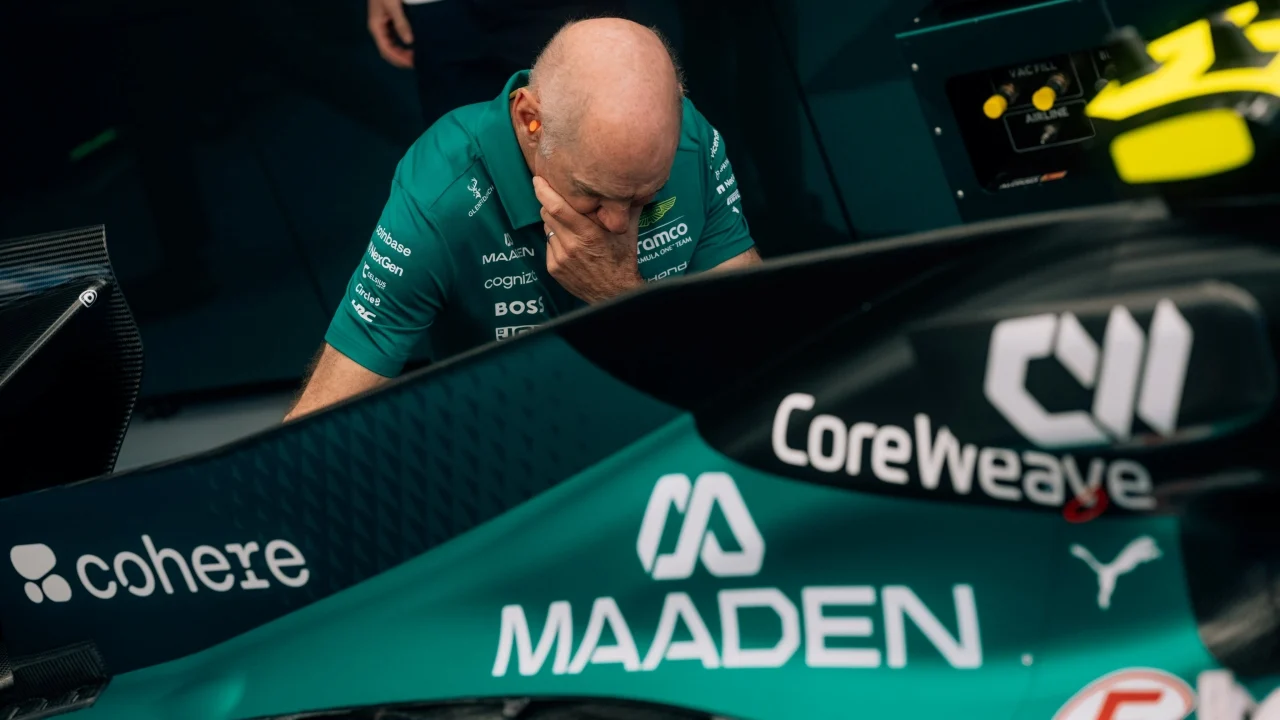 Newey da detalles sobre la rotura de suspensión del Aston Martin de Stroll y confirma que las vibraciones han vuelto