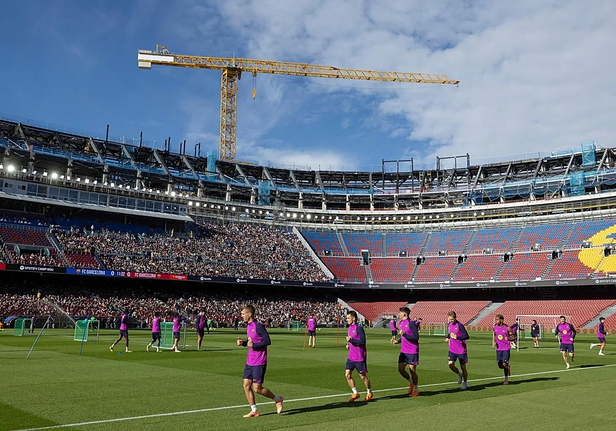Muere un trabajador en el primer accidente mortal en las obras del nuevo Camp Nou