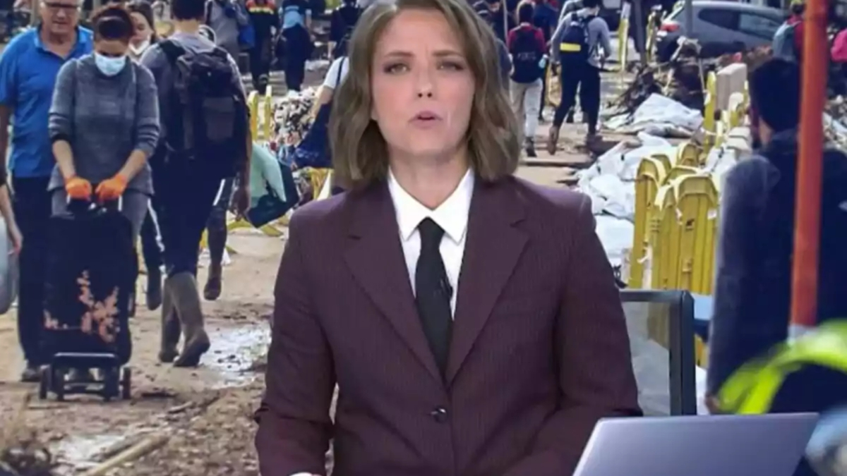 María Casado se emociona en su despedida de 'Informativos Telecinco'