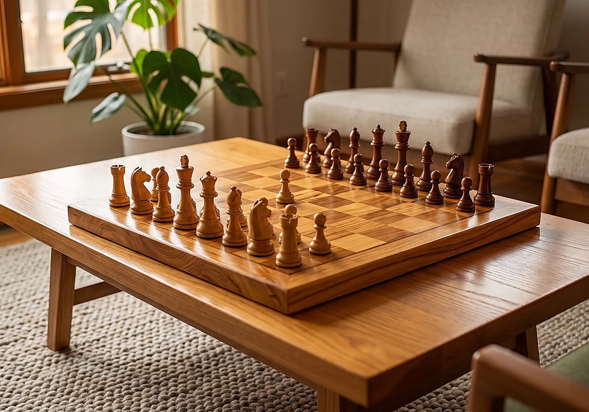 No te pierdas estos elegantes tableros de ajedrez de madera para los amantes de este juego