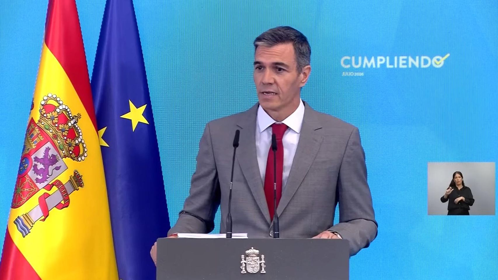 Última hora política, en directo | Sánchez comparece para hacer balance del curso político e informar sobre la evolución de los incendios