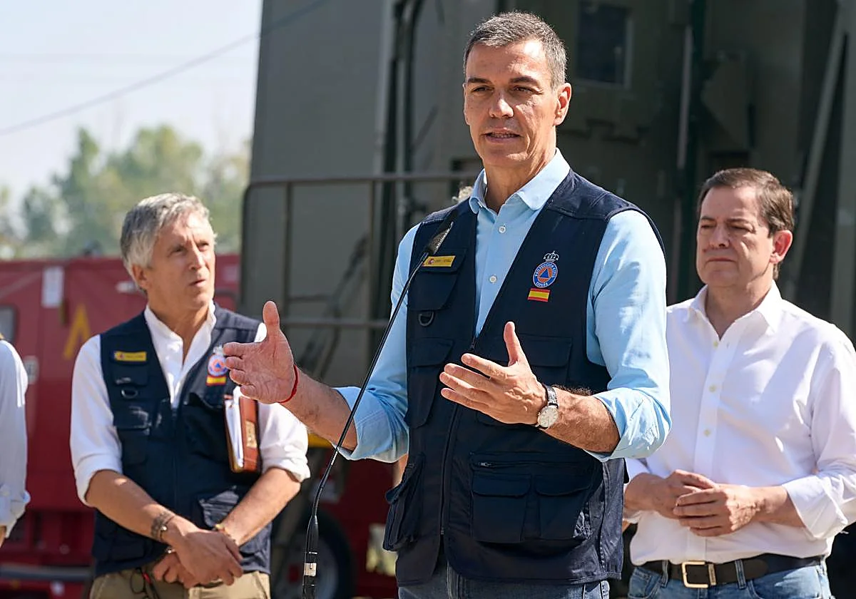 Sánchez anuncia el fin de la emergencia nacional por los incendios en Madrid y Ávila