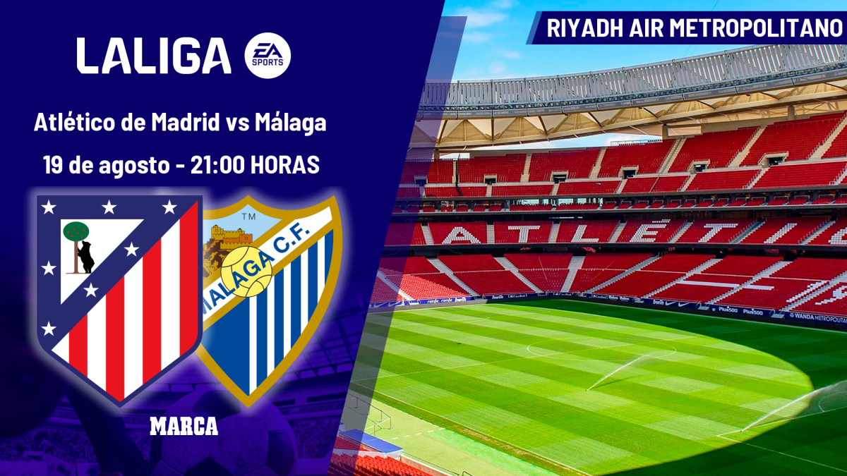 Atlético de Madrid - Málaga: horario, dónde ver en TV y online el partido de la jornada 1 de LaLiga EA Sports