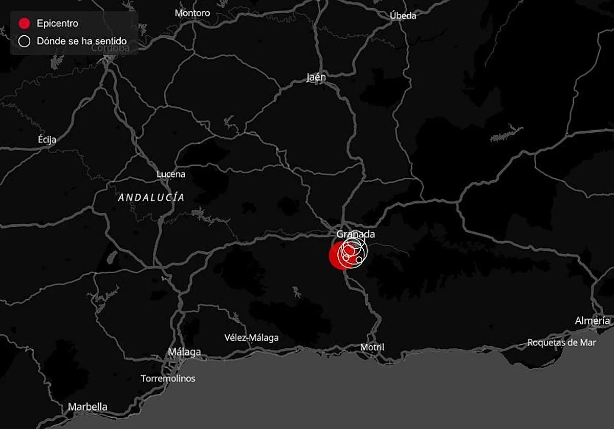 Dos terremotos de 4,6 y de 4 de magnitud con epicentro en Granada se dejan sentir de nuevo en Málaga