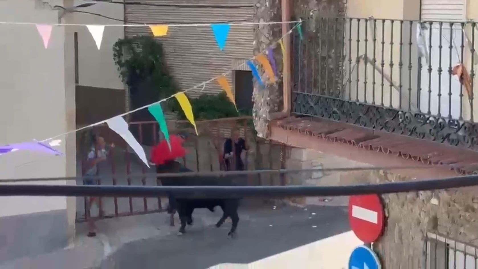 Un toro a la fuga siembra el caos en Villarino de los Aires y deja dos heridos en un encierro de hora y media