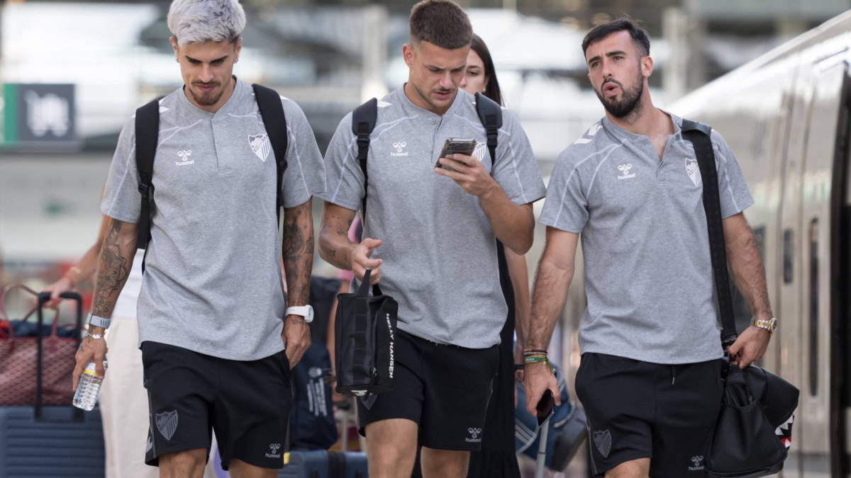 El Málaga viaja a Madrid con seis bajas